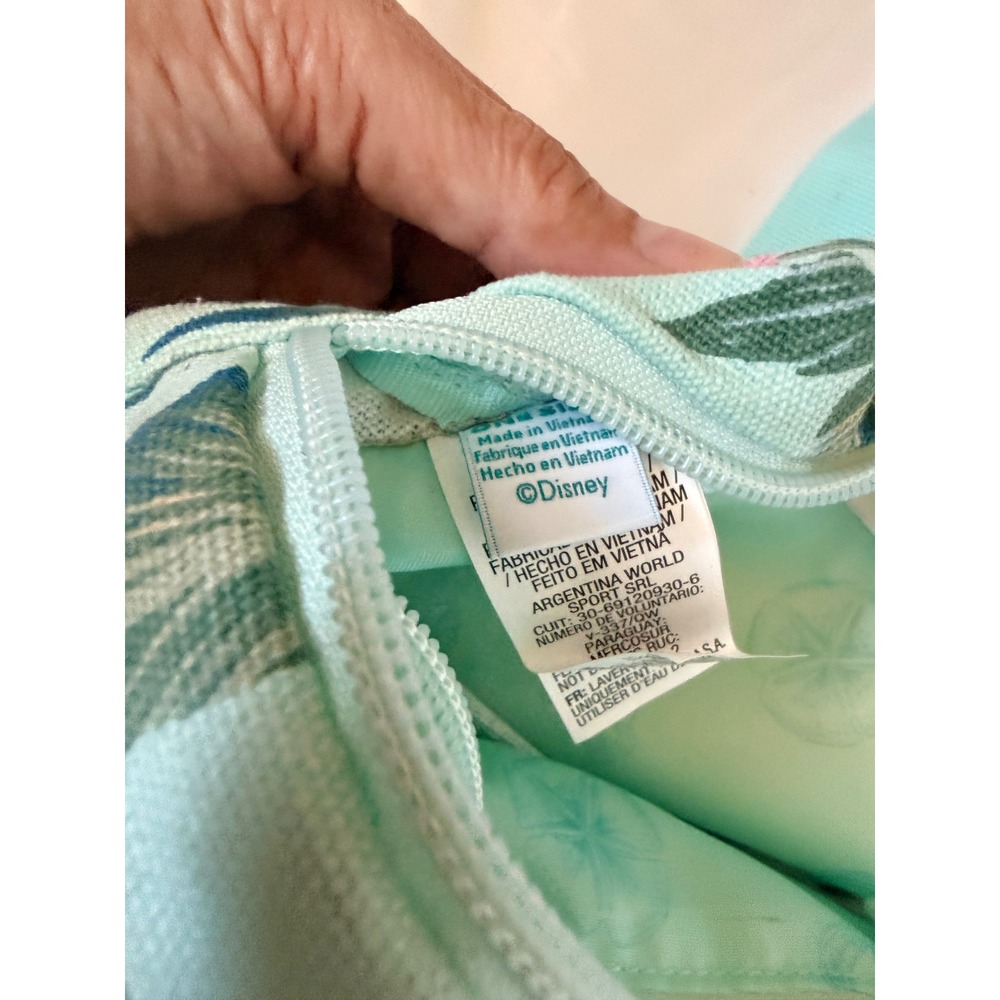 Disney x Roxy Girl Mint Green Tropical Floral Seashell Fanny Pack Waist Bag - Picture 4 of 4